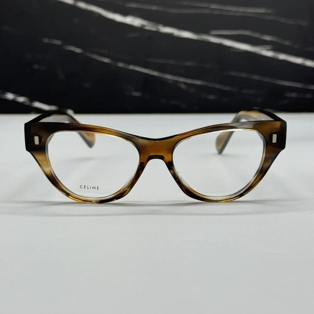 NEW CELINE HAVANA WOMEN EYEGLASSES CELINE CL50012I 055